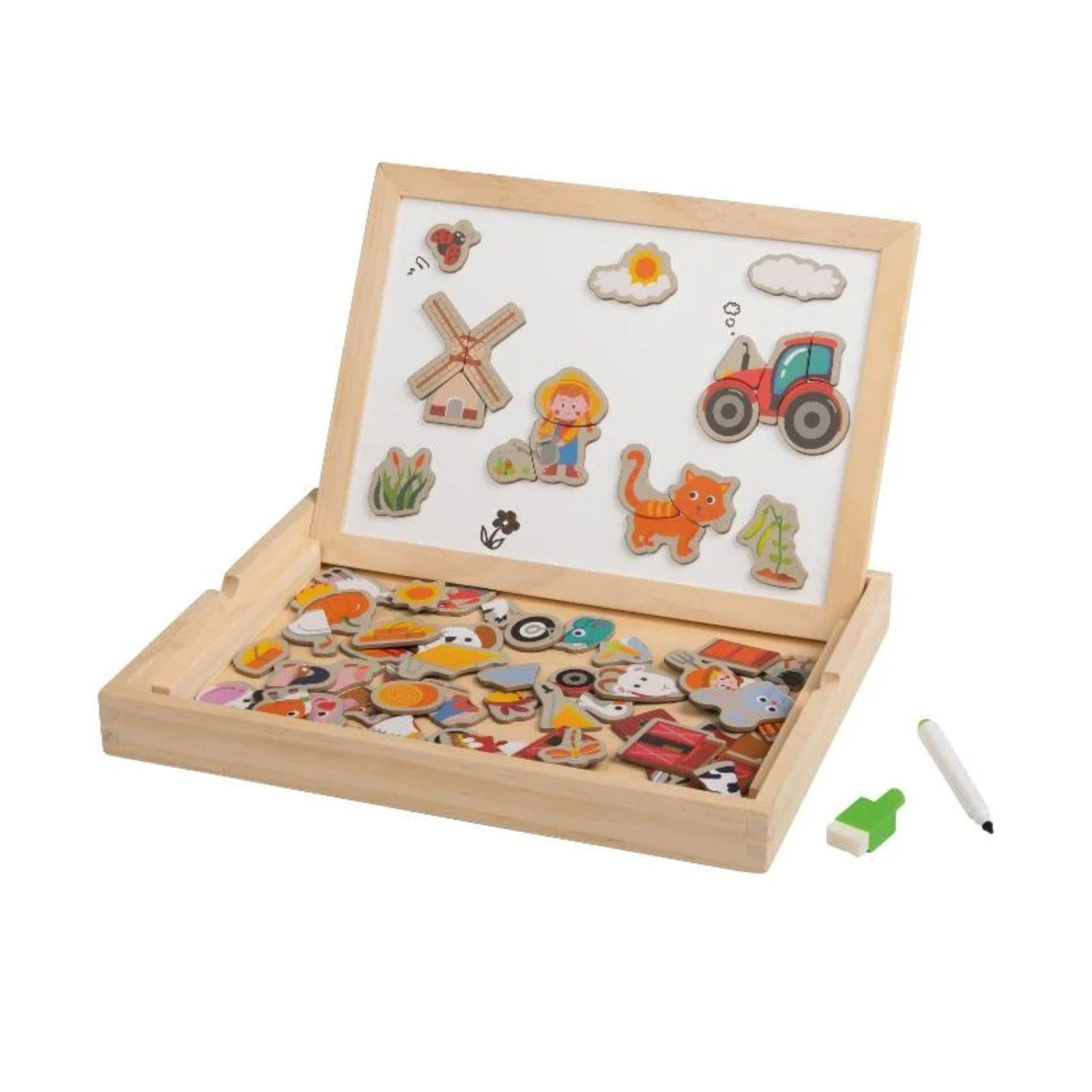 Play Tive Junior Farmyard Wooden Toy 89-Piece Set